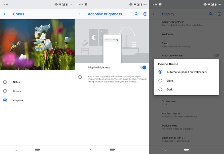 pixel 3 xl display settings
