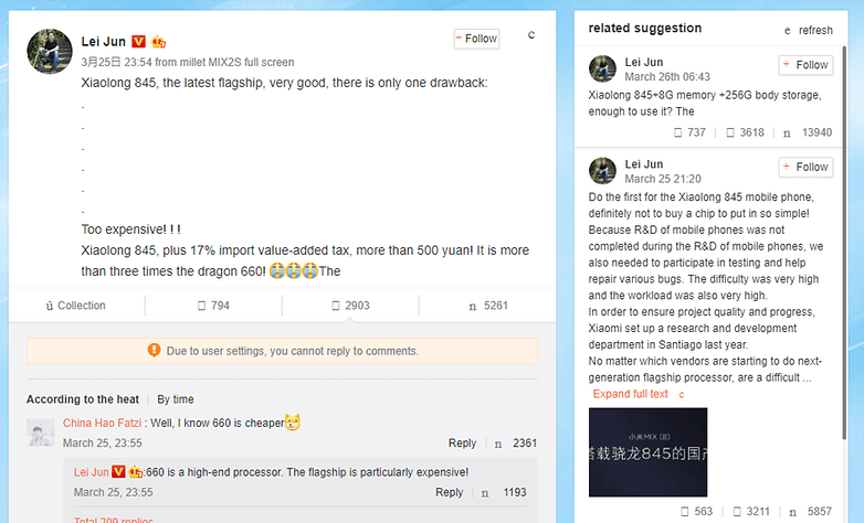 xiaomi weibo