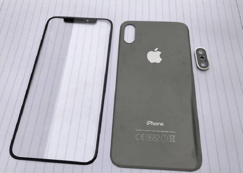 alleged iphone 8 glass panels
