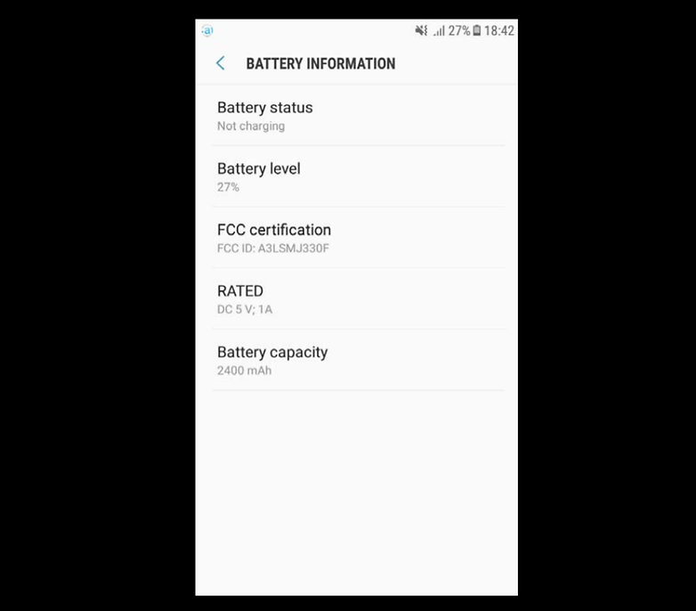 galaxy j3 2017 fcc accucapaciteit