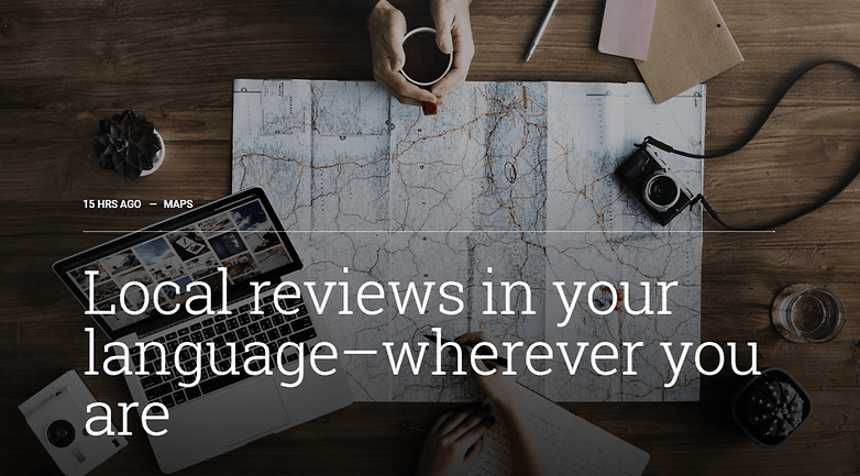 google maps local review