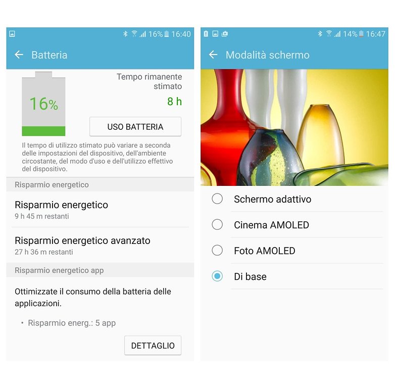 risparmio batteria energia s7