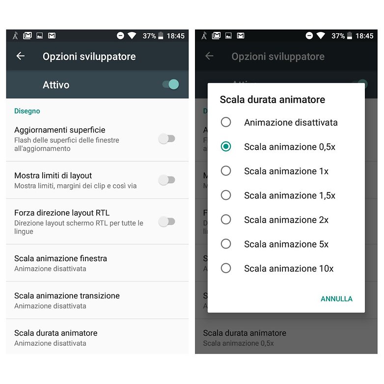 scala animazione smartphone