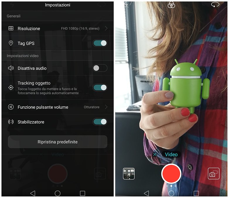 video honor 8 impostazioni