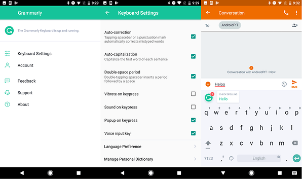 grammarly keyboard app