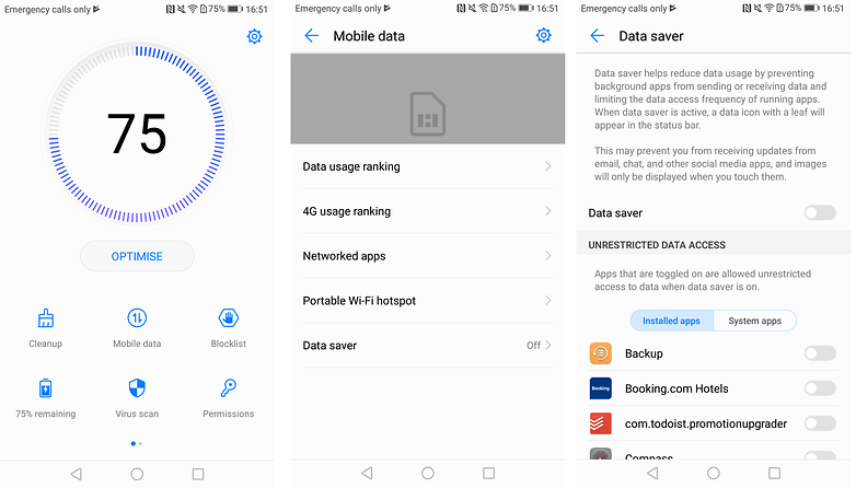 huawei mate 9 datavarsler