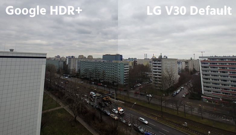 Приложение AndroidPIT lg v30 по умолчанию против hdr plus2