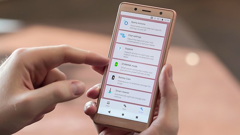 AndroidPIT Sony Xperia XZ2 Compact software2 F25 cc67