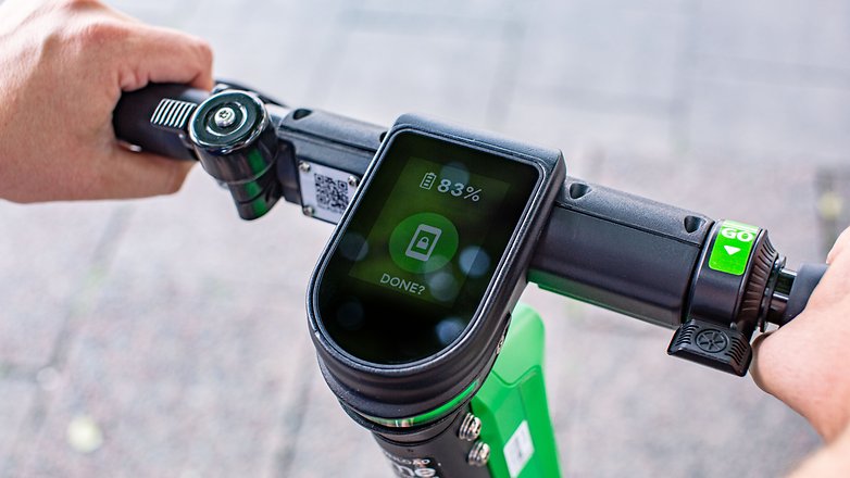 AndroidPIT e scooter rental steffen screen
