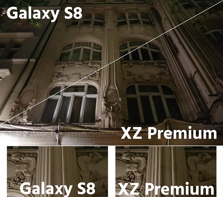 galaxy s8 xz premium low light