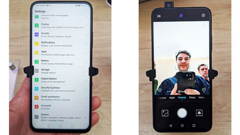 AndroidPIT honor 9x pro app selfie