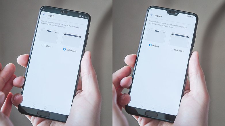 AndroidPIT huawei p20 pro notch on off 2cbu