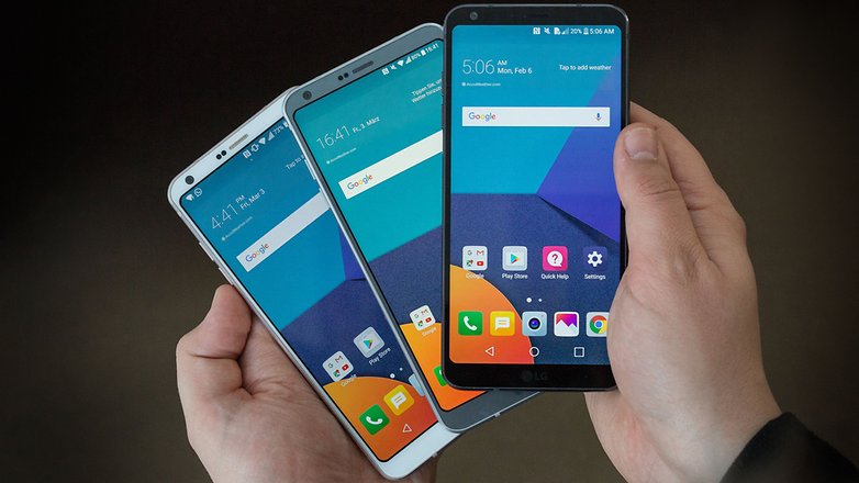 lg g6 hand