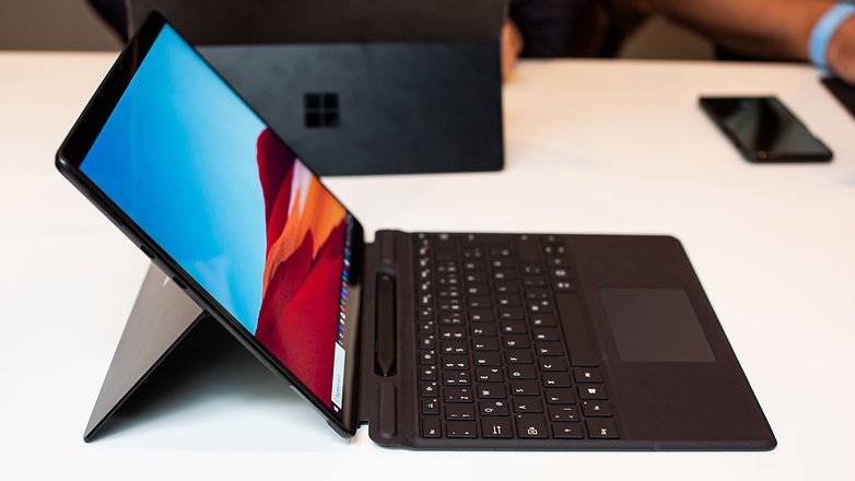 microsoft surface pro x side