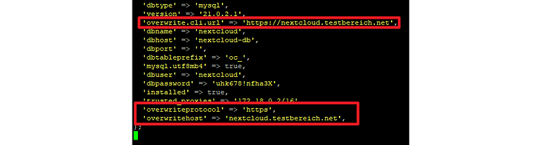 nextcloud advertorial config