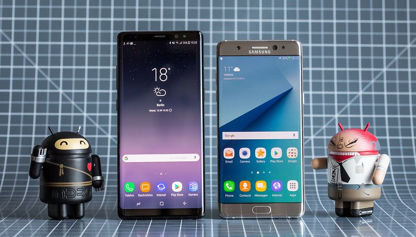 Was das Note 8 im Vergleich zum Note 7 und anderen Vorgängern drauf hat
