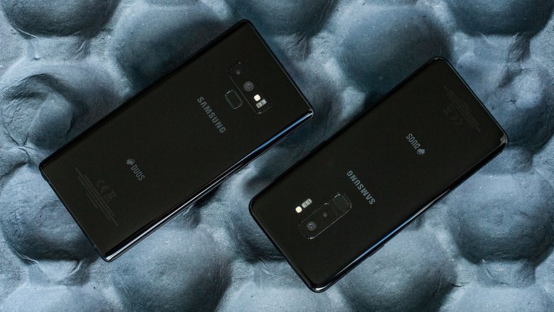 AndroidPIT samsung galaxy note 9 vs s9 plus back