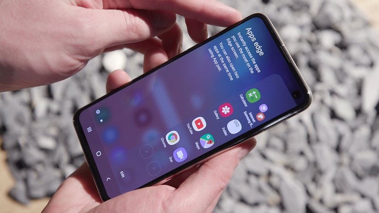 AndroidPIT samsung galaxy s10e app edge