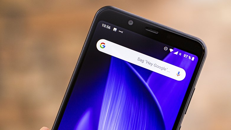 AndroidPIT sharp c20 display top