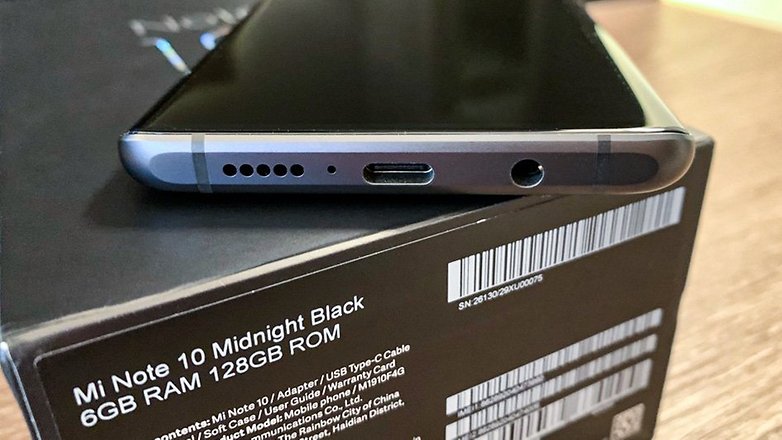 AndroidPIT xiaomi mi note 10 bottom
