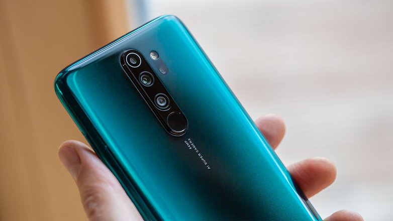 AndroidPIT xiaomi redmi note 8 pro green camera closeup
