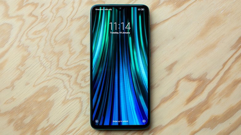 AndroidPIT xiaomi redmi note 8 pro green screen