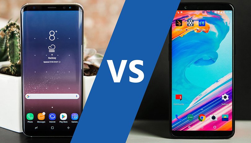 OnePlus 5T vs Samsung Galaxy S8 : un même prix pour deux appareils très différents