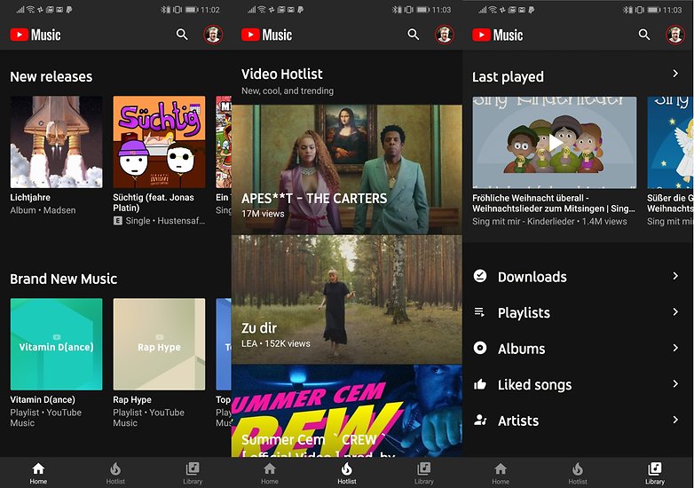   youtube music neu 