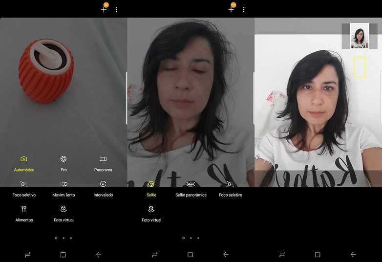 samsung camera modos