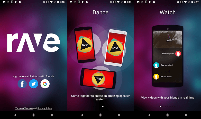 rave panic app