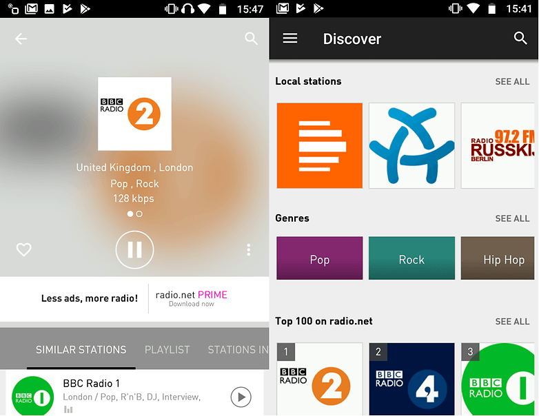 Screenshot radionet ok