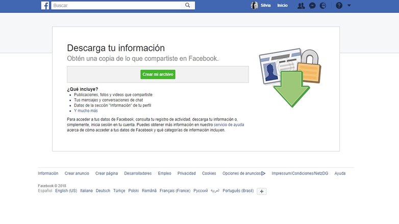 facebook descargarinfo