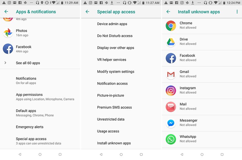 install unknown apps