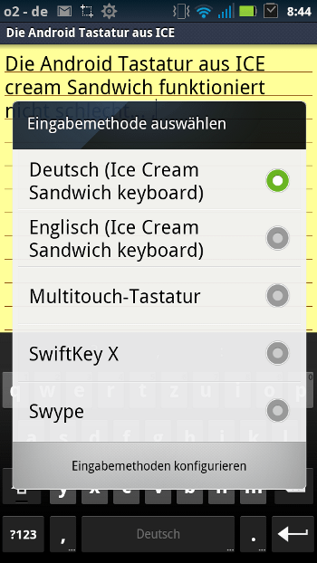 teclado ICS Android
