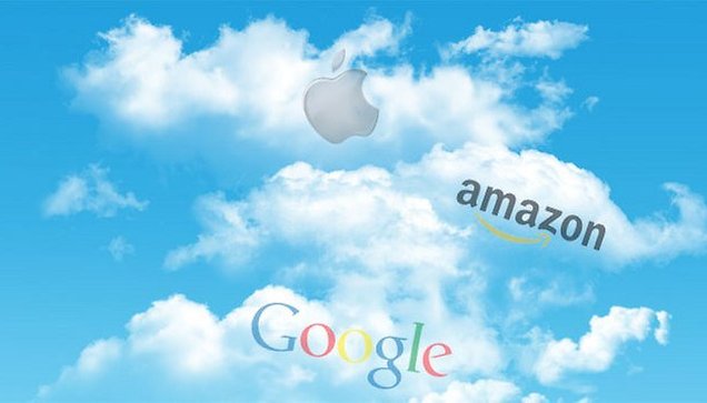 Los servicios de la "nube" - Handy Chart compara Google, Amazon y Apple