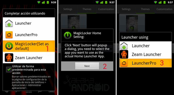 Pantalla de bloqueo Android MagicLocker 2