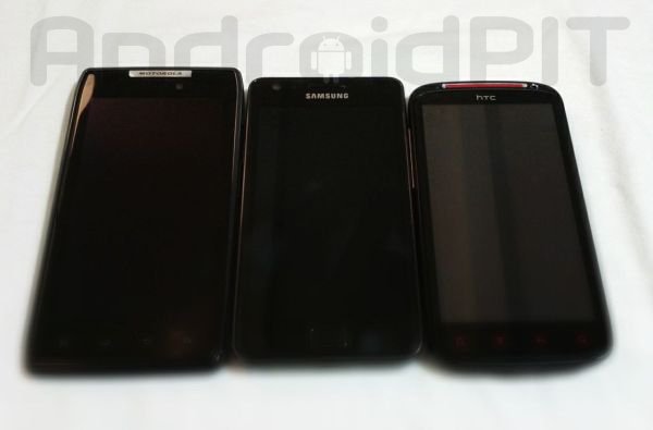 Samsung Galaxy S2 vs. Motorola RAZR vs. HTC Sensation XE