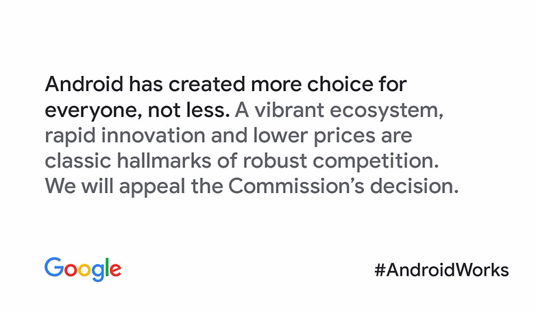 Google comunicado