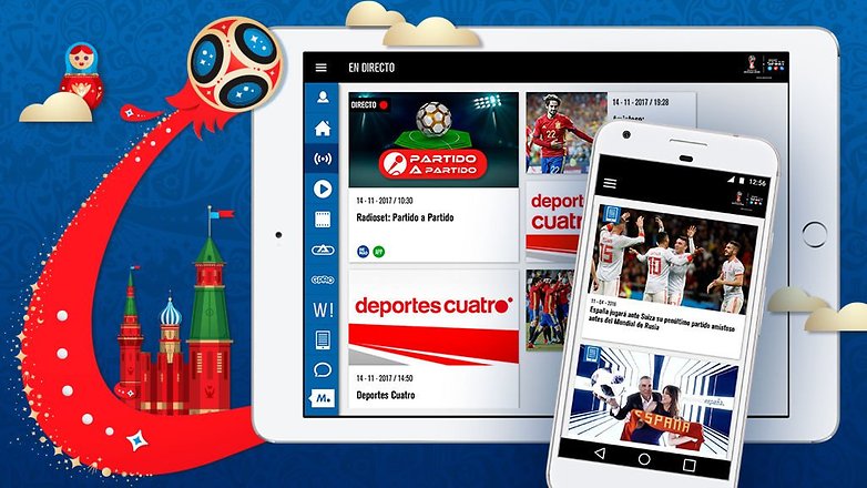 mediaset app mundial 2018