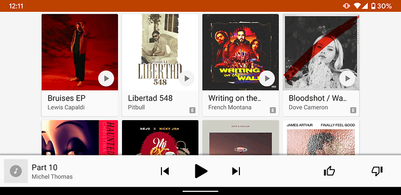 google play music my library only show uploaded