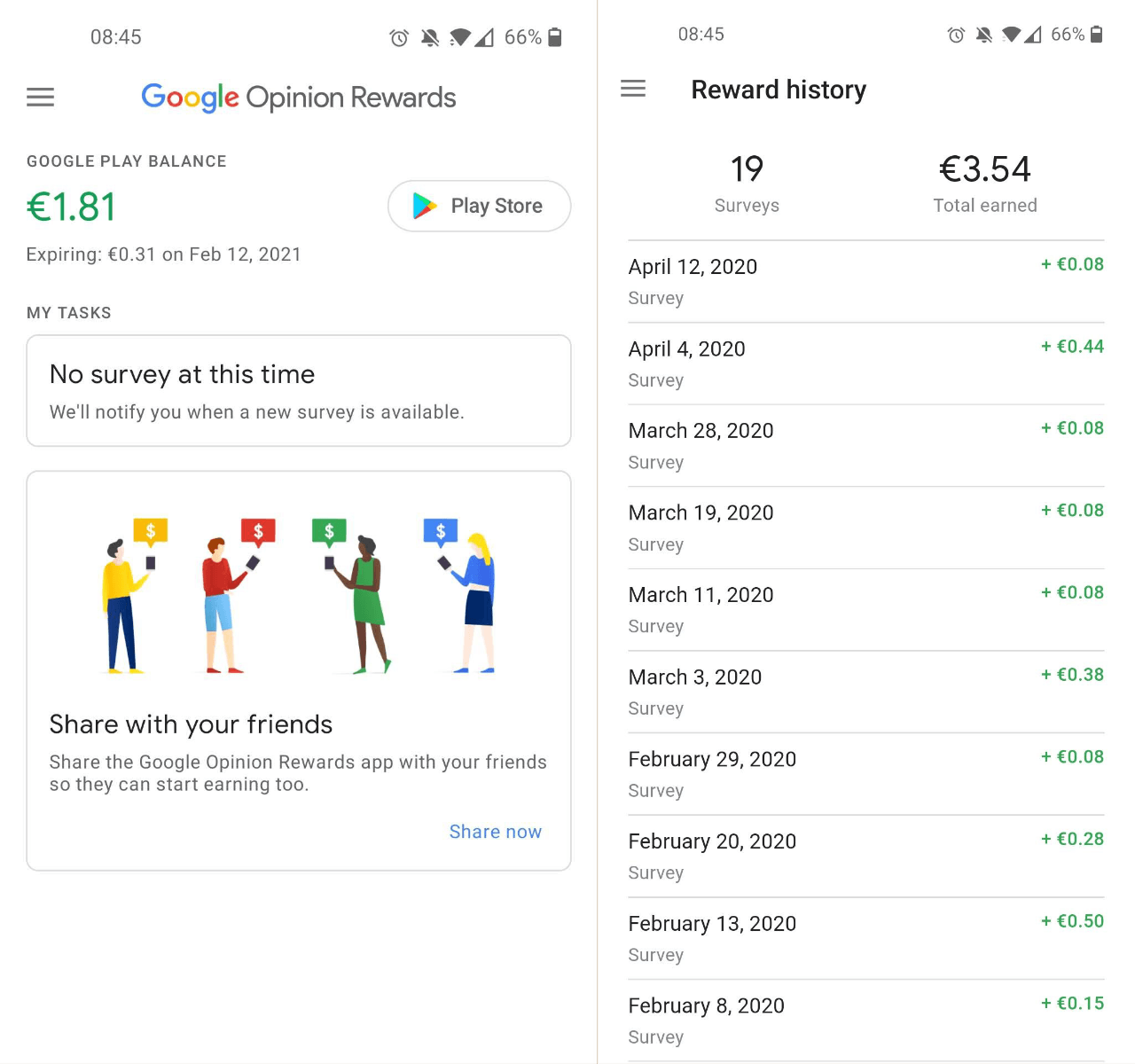 google opinion rewards expands to more