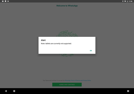 whatsapp for tablet app download