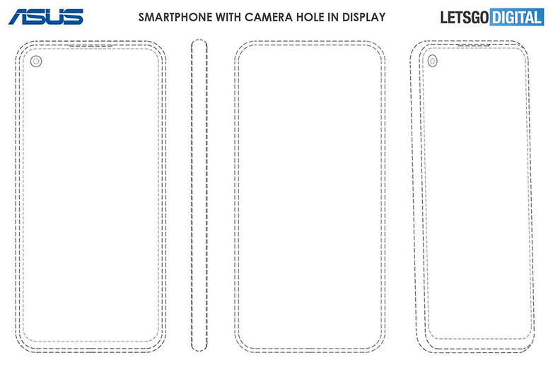 Asus with hole in display camera
