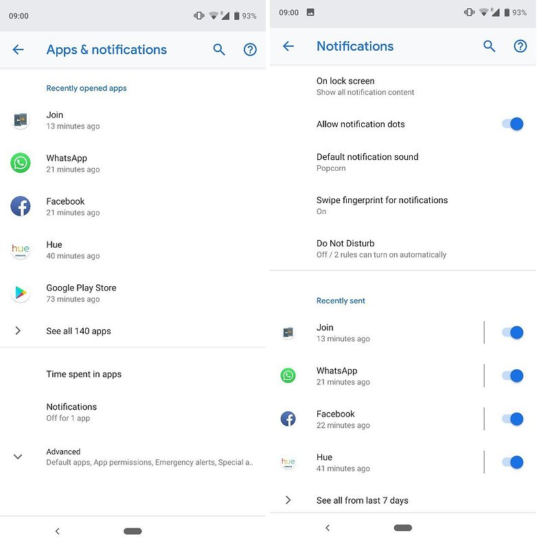 app notification block