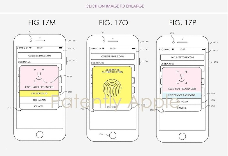 apple patent touch id