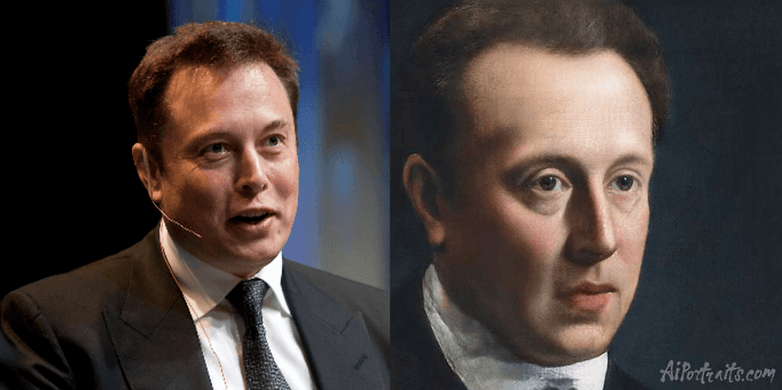 elon musk aiportrait