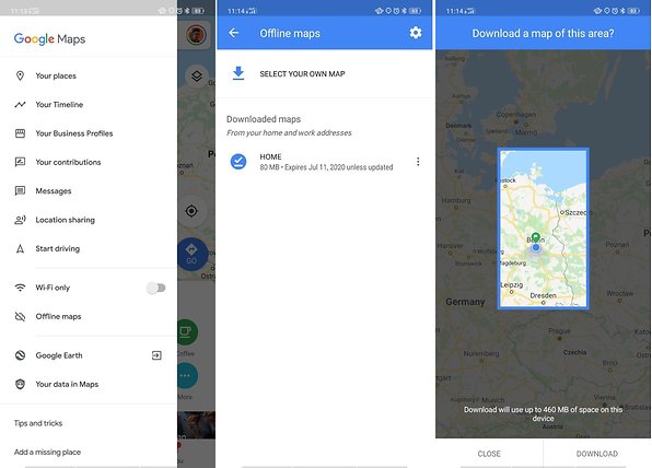 scarica mappe google maps offline