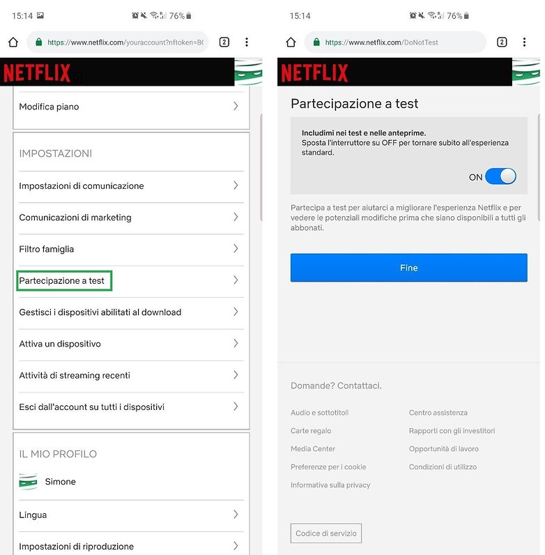 netflix app test mode