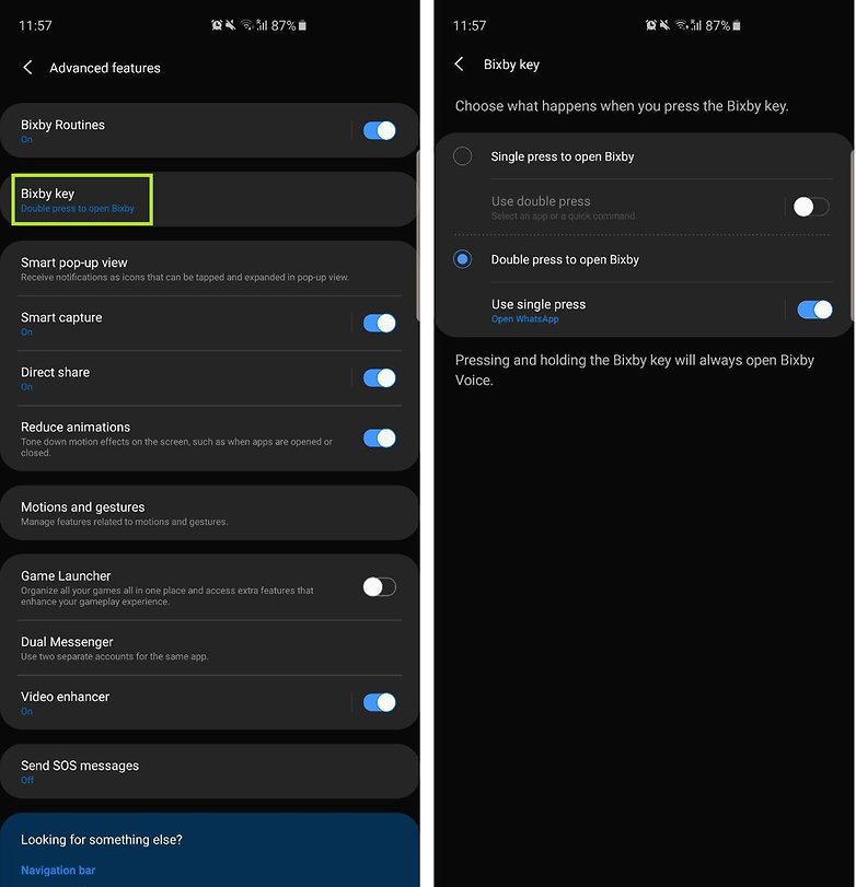 samsung galaxy one ui bixby remap