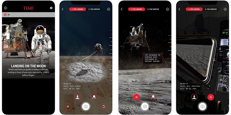 time moon landing